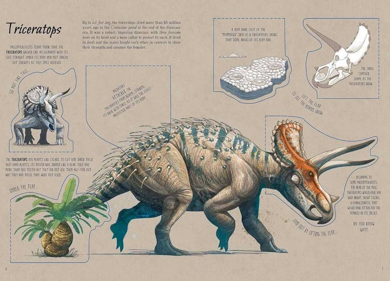 Lift the Flap: The World Of Dinosaurs (Hardcover) Kids Book