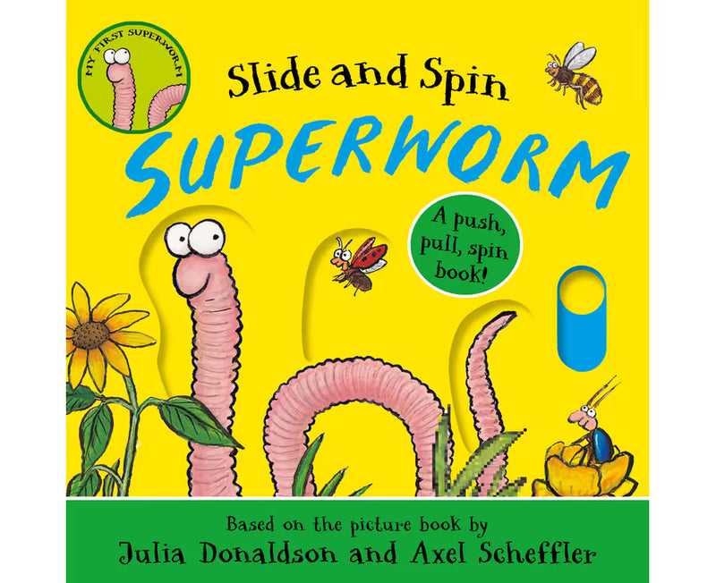 Slide and Spin Superworm (Board Book) by Julia Donaldson Kids Picture Book