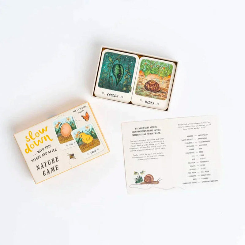 Slow Down With This Before ­and After Nature Game, Life Cycle, Sequencing for Early Literacy, Mindfulness Resources Card Games for Kids 3yrs+ by Magic Cat