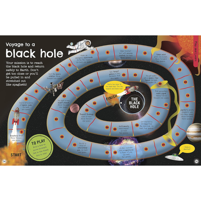 The Fact-Packed Activity Book: Space Activity Interactive Book (Paperback) Art and Craft for Kids Travel Toys