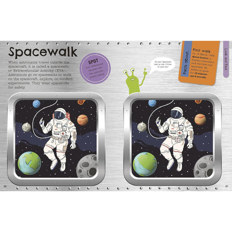 The Fact-Packed Activity Book: Space Activity Interactive Book (Paperback) Art and Craft for Kids Travel Toys