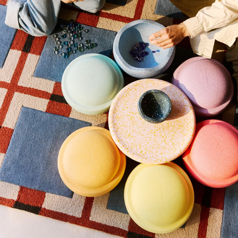 Stapelstein Stepping Stones EASTER PROMO Pastel 6 + 1 Mini Pond Board + 1 Petal UFO Board Developmental Toys for Toddlers Gifts Idea 12m+ (Furniture Shipping)