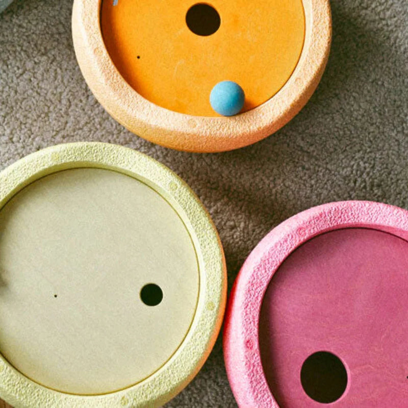Grimm's NEW Rolling Disc and Ball Set for Stapelstein Warm Pastel 3yrs+