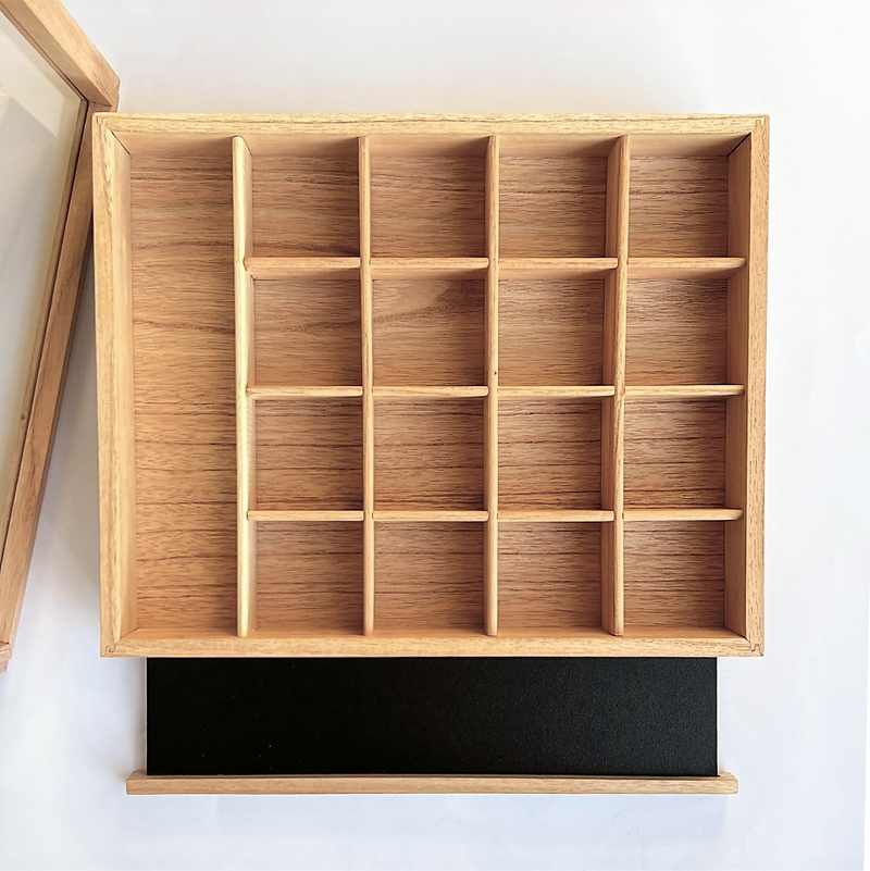 Nesk Kids Store and Play Box with Blackboard and Clear Lid  34cm X 27.5cm X 8.6cm H