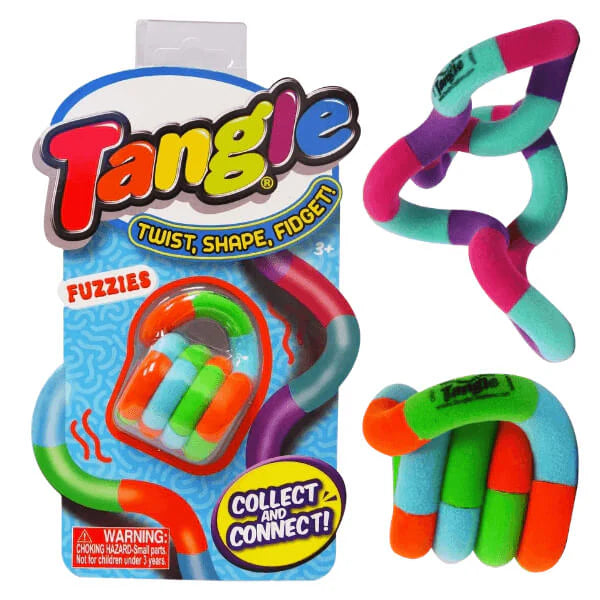 Tangle Jr Fuzzies Assorted Colours Travel Fidget Toy Sensory Toy 3yrs+