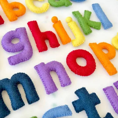 Tara Treasures Felt Rainbow Colourful Alphabet Lowercase Small Letters  Early Literacy Cognitive Language Phonics 3yrs+