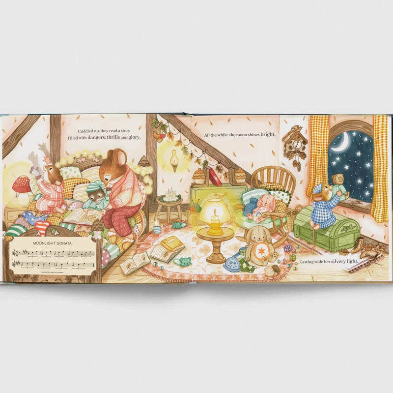 The Bedtime Music Book (Hardcover) By Jennifer Eckford and Amy Adele Musical Gifting Kids Book 2yrs+