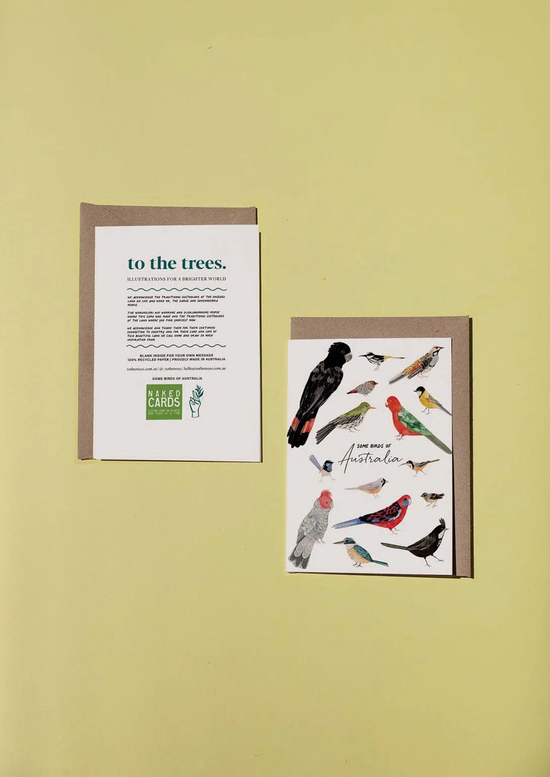 Some Birds of Australia Greeting Card By To The Trees