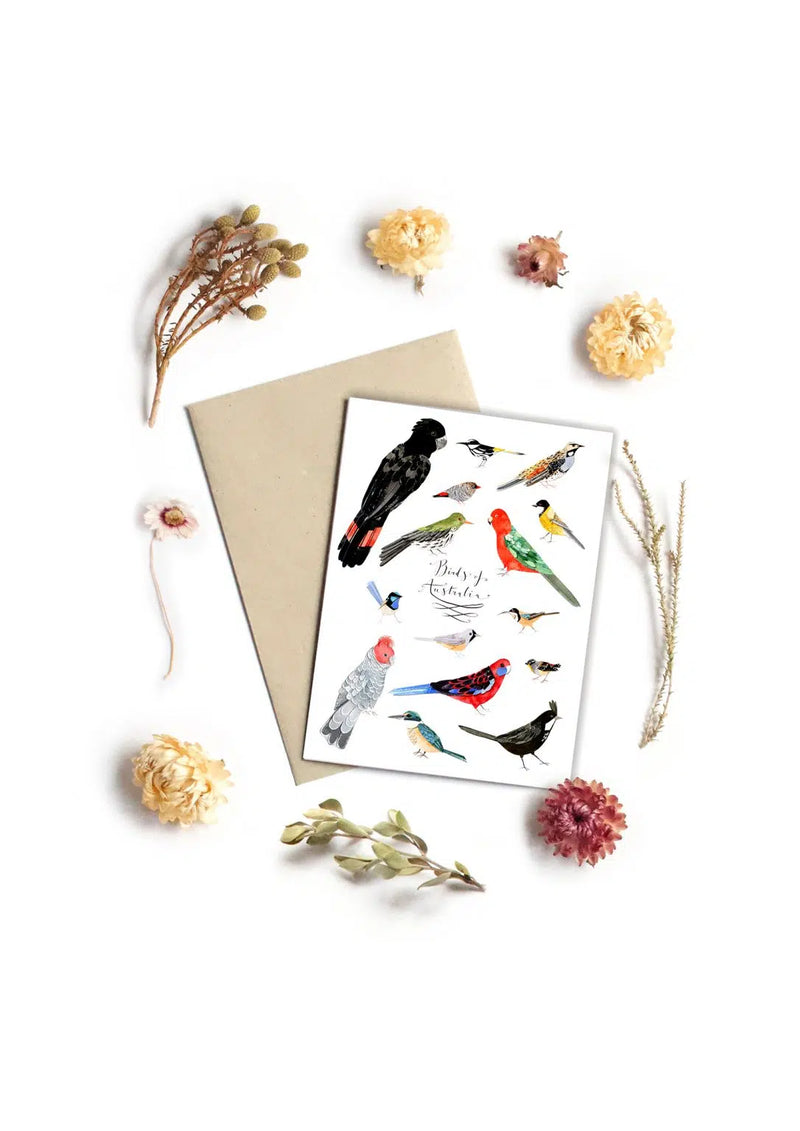 Some Birds of Australia Greeting Card By To The Trees