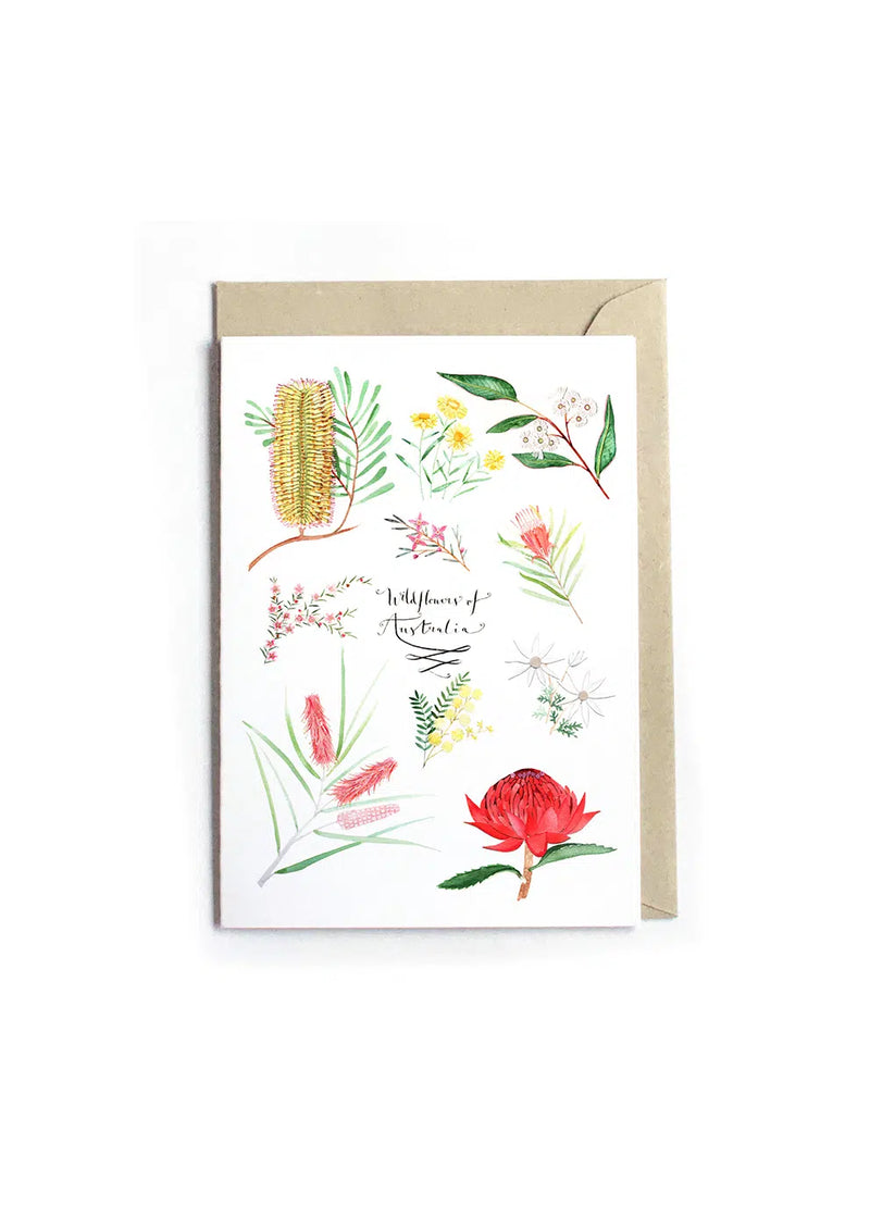 Some Wildflowers of Australia Greeting Card By To The Trees