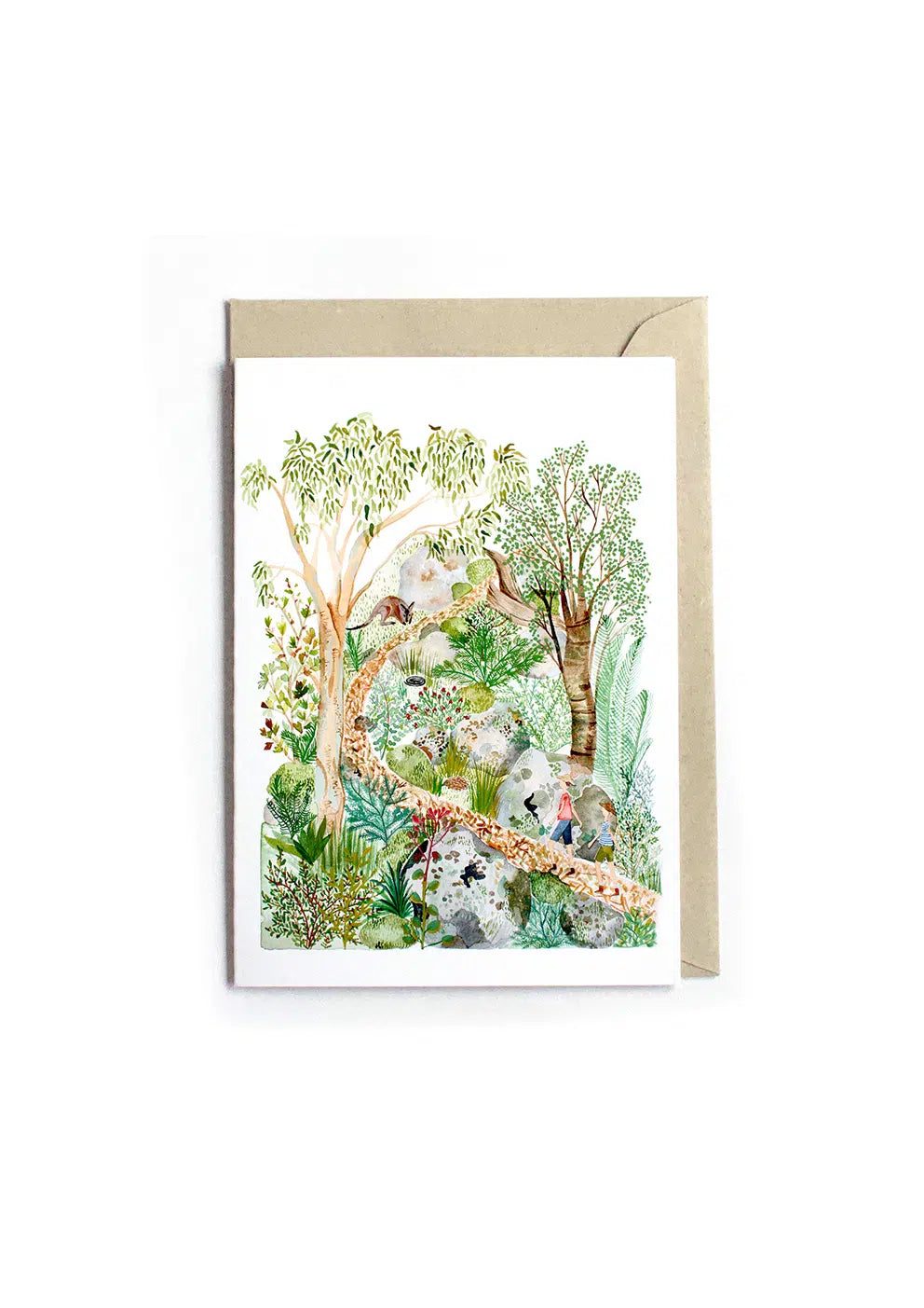 Bushwalking Graphics Bushwalking Greeting Card By To The Trees Birthday Card Australiana Tr ...