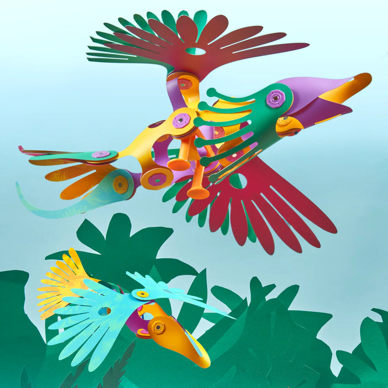 Clixo Tropical Birds 22pcs STEM Toys for 6yrs+