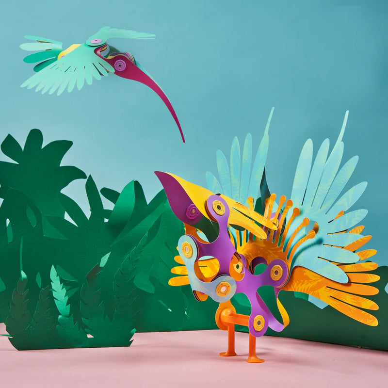 Clixo Tropical Birds 22pcs STEM Toys for 6yrs+