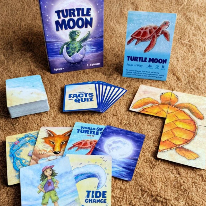 Turtle Moon Family Card Game by Gumnut Trails Strategy Game 2-6 Players 8yrs+