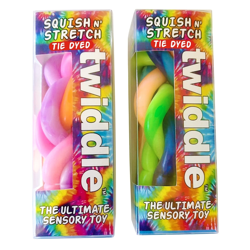 Twiddle Tie Dye Squish N' Stretch Fidget Toy Travel Toys 5yrs+