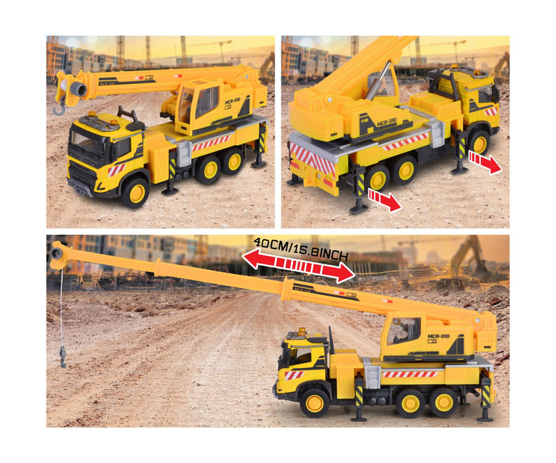 Majorette FMX Volvo Truck Crane Construction Toy Car Gift Idea for 3yrs+