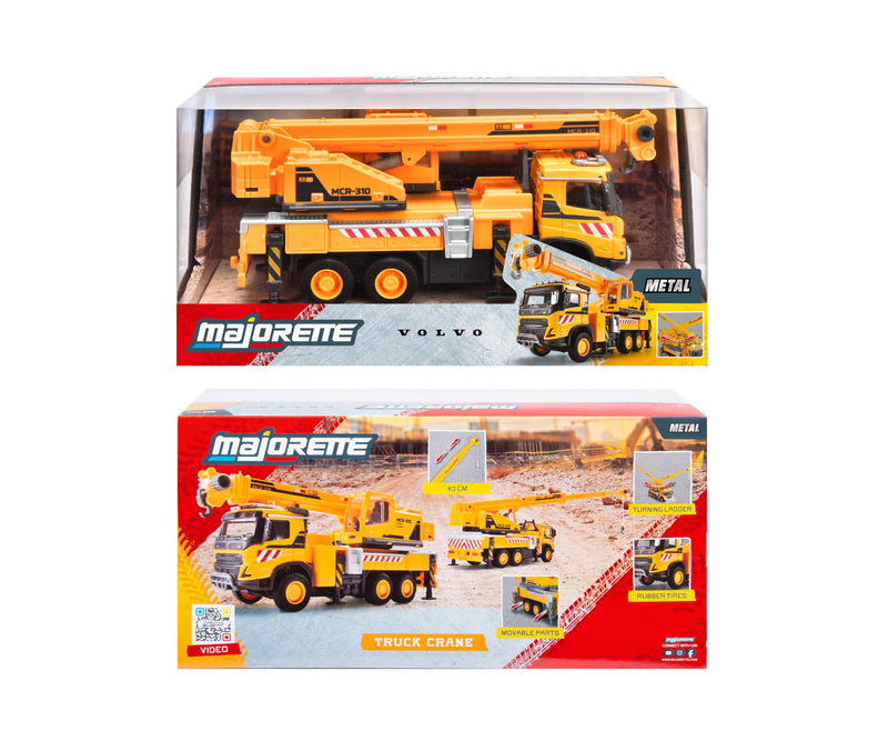 Majorette FMX Volvo Truck Crane Construction Toy Car Gift Idea for 3yrs+