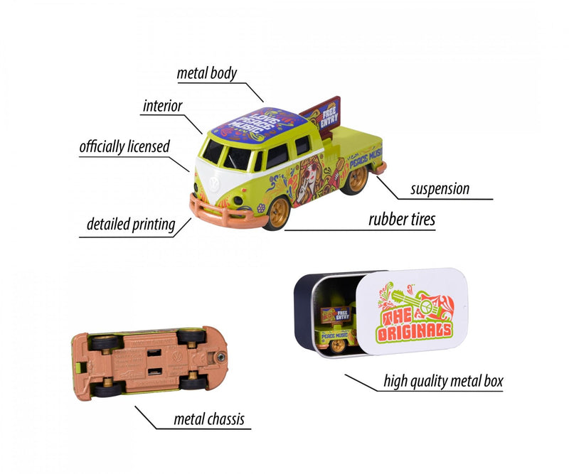 Majorette Volkswagen Deluxe Car 1pc 6 Designs Metal Travel Toys Car Gift Idea for 3yrs+