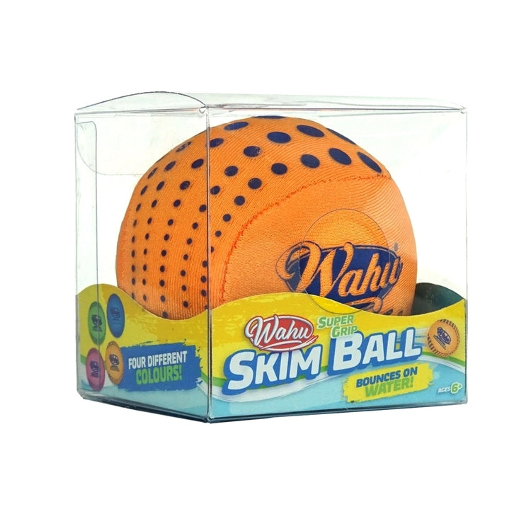 Wahu Bounce on Water Super Grip Skimball 6cm 1pc Assorted Colour Outdoor Activities for 6yrs+