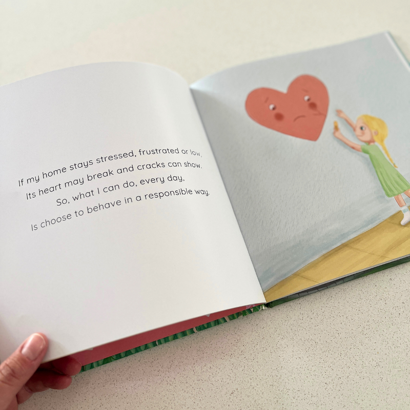 My Home Has a Heart by Penny Miller (Hardcover) Kids Book Life Beliefs and Values, A Kids Picture Book about how to look after your home