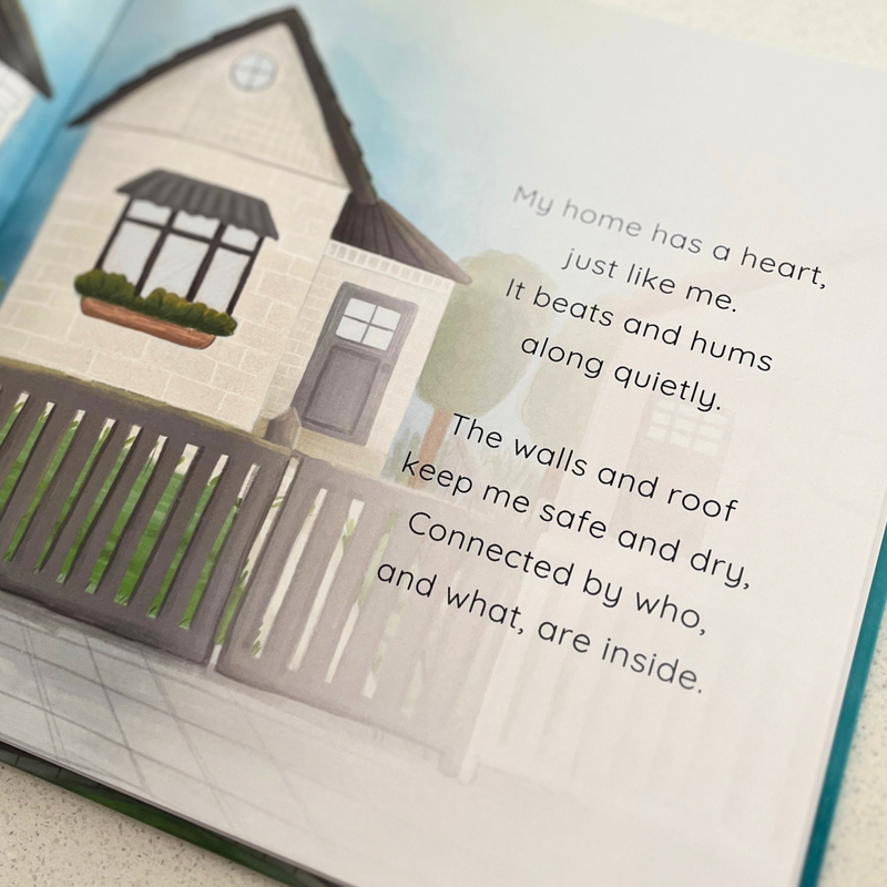 My Home Has a Heart by Penny Miller (Hardcover) Kids Book Life Beliefs and Values, A Kids Picture Book about how to look after your home