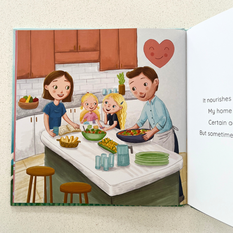 My Home Has a Heart by Penny Miller (Hardcover) Kids Book Life Beliefs and Values, A Kids Picture Book about how to look after your home