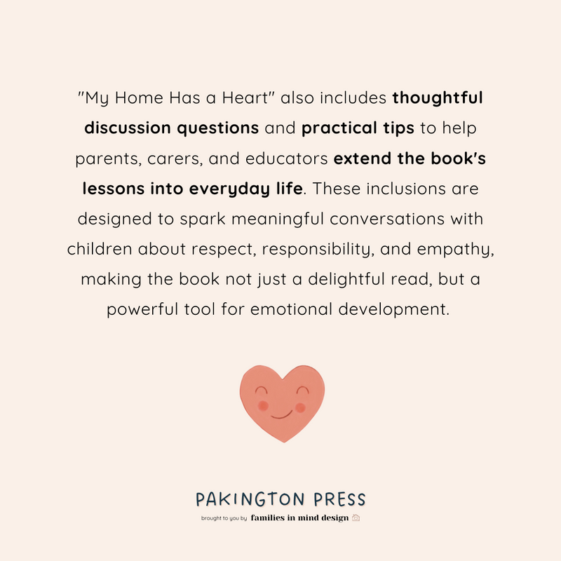 My Home Has a Heart by Penny Miller (Hardcover) Kids Book Life Beliefs and Values, A Kids Picture Book about how to look after your home