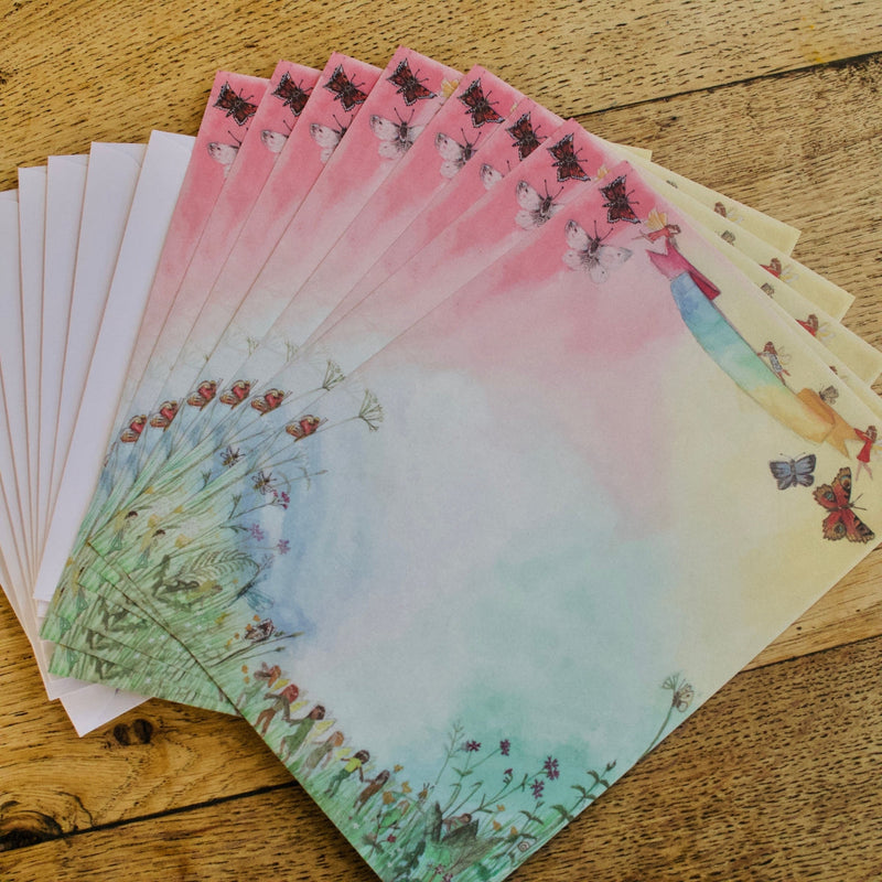 Waldorf Spring Note Paper Set by Wilded Family Stationary Art and craft for kids 3yrs+