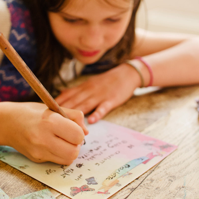 Waldorf Spring Note Paper Set by Wilded Family Stationary Art and craft for kids 3yrs+