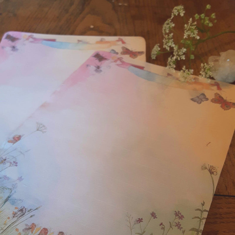 Waldorf Spring Note Paper Set by Wilded Family Stationary Art and craft for kids 3yrs+