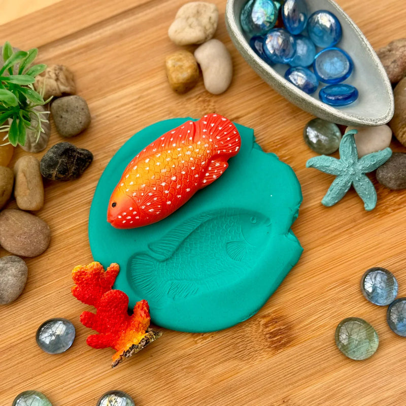 Yellow Door Sensory Play Stones Fish 8pcs Playdough Sand Toys Sensory Toys Toddler Developmental Toys 2yrs+
