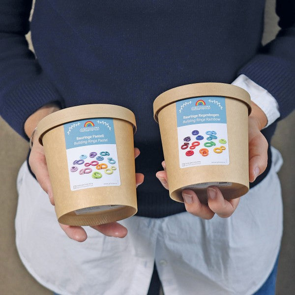 Grimm's Building Rings Pastel 3yrs+