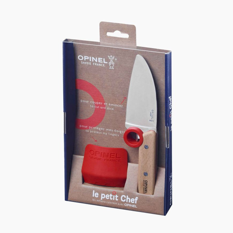 Opinel Le Petit Chef Knife and Finger Protector Set Montessori Practical Life Materials Best Seller 7yrs+