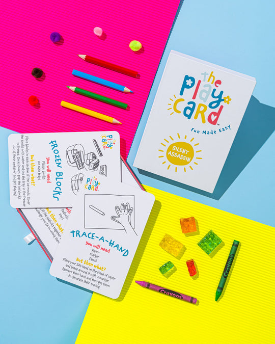The Play Card Co Silent Assassin Play Ideas Card 2-4 year olds