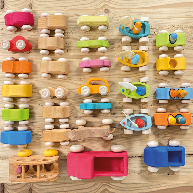 Grimm's Bus Wooden Toy Car 3yrs+