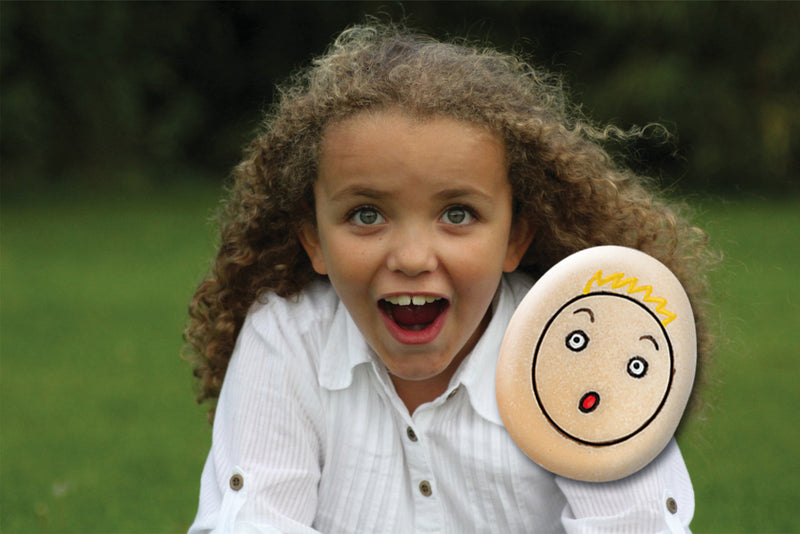 Yellow Door Emotion Stones Set of 12 Playdough Sand Toys Social-Emotional Developmental Toys for Toddlers Gifts Idea 2yrs+