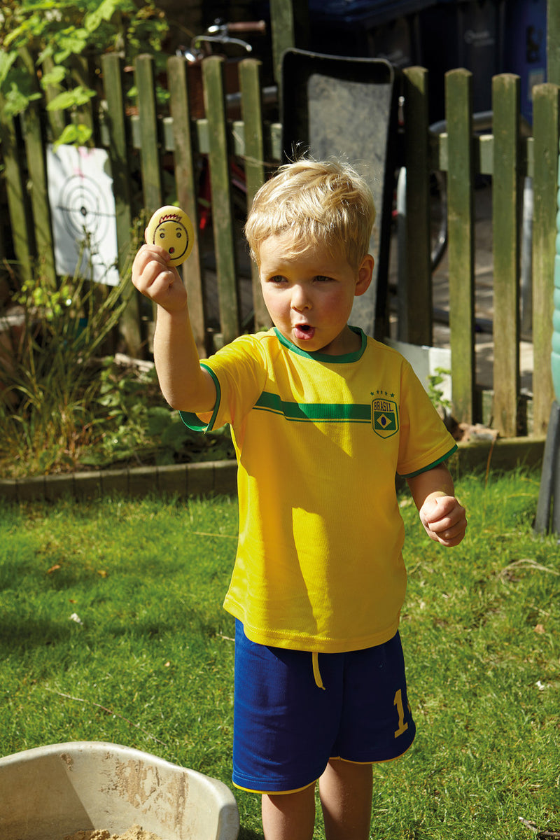 Yellow Door Jumbo Emotion Stones Set of 8 Sensory Toys Playdough Sand Toys Social-Emotional Developmental Toys for Toddlers Gifts Idea 2yrs+