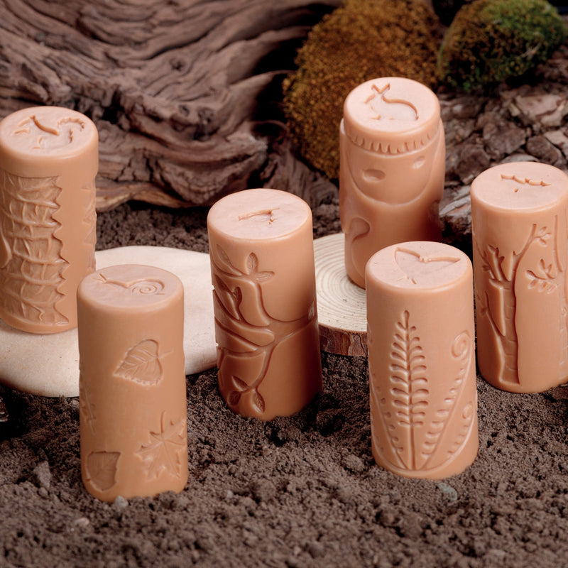 Yellow Door Let's Roll Habitat Rolling Pin Forest Friends Playdough Sand Sensory Toys Developmental Toys for Toddlers Gifts Idea 2yrs+