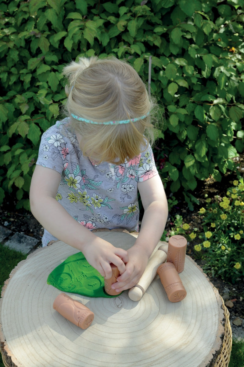 Yellow Door Let's Roll Habitat Rolling Pin Forest Friends Playdough Sand Sensory Toys Developmental Toys for Toddlers Gifts Idea 2yrs+