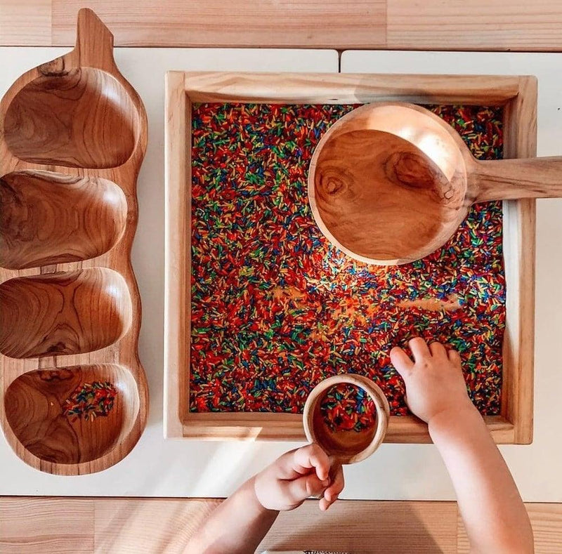 Deep Wooden Play Tray Hand Made in Australia 34 x 34cm - My Playroom 