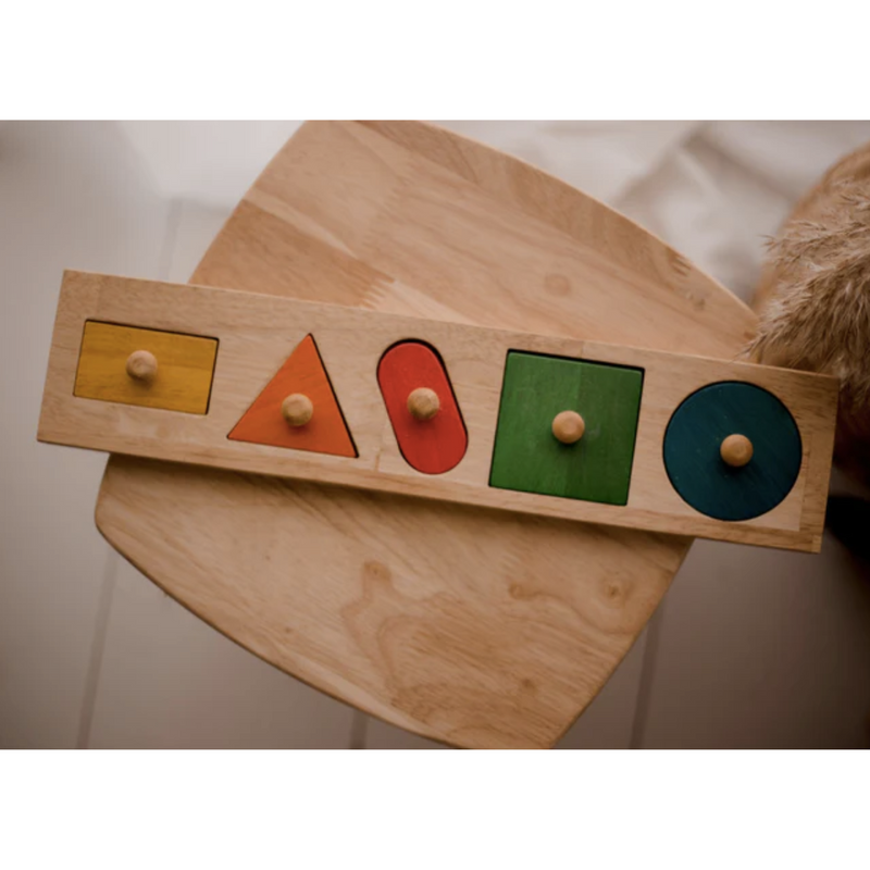 Qtoys Giant Shape Knob Puzzle Cognitive Developmental Toys for Toddlers 12m+