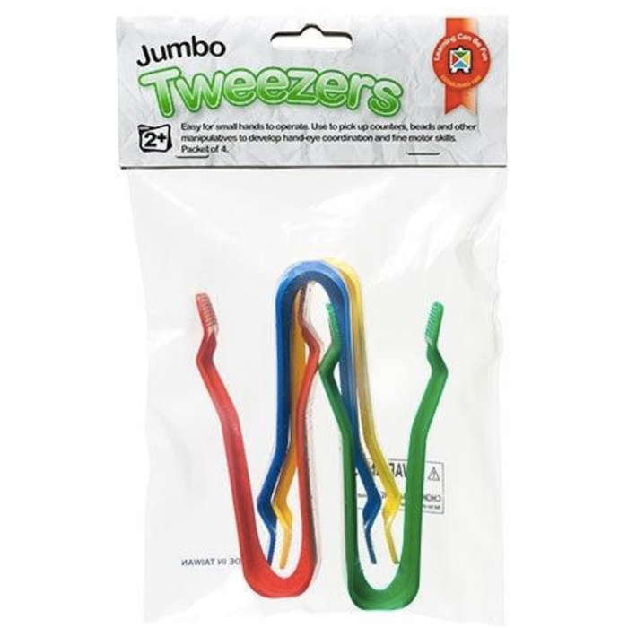 Jumbo Tweezers Packet of 4 2yrs+