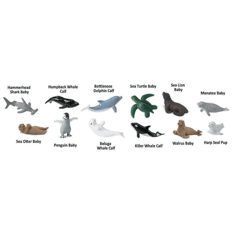 Baby Sea Life Montessori Language Learning Ocean Figurines 3yrs+ - My Playroom 
