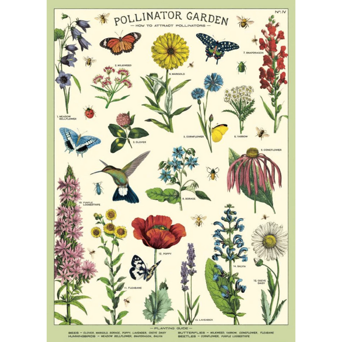 Playroom Poster - Pollinator Garden