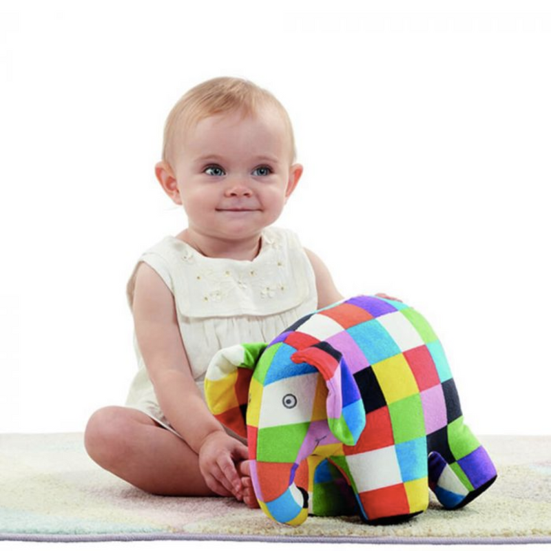 Elmer The Patchwork Elephant Baby Toddler Plush Toys Baby Gifts Idea Best Seller 0m+