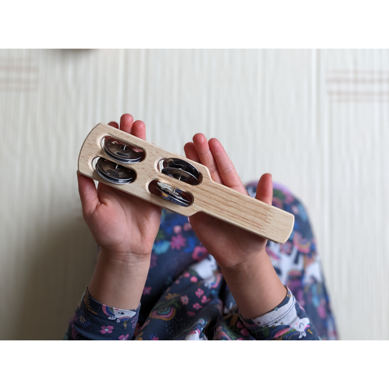 Vivaio Natural Jingle Stick Musical Instrument for Kids 3yrs+