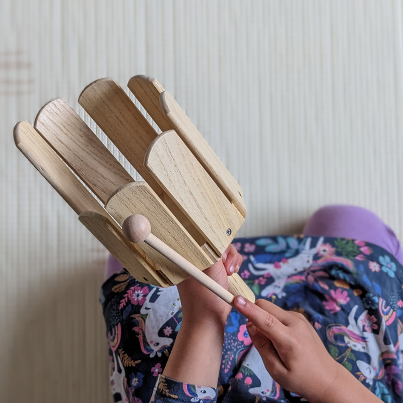 Vivaio Multi Tone Block 21cm Musical Intruments for Kids 3yrs+