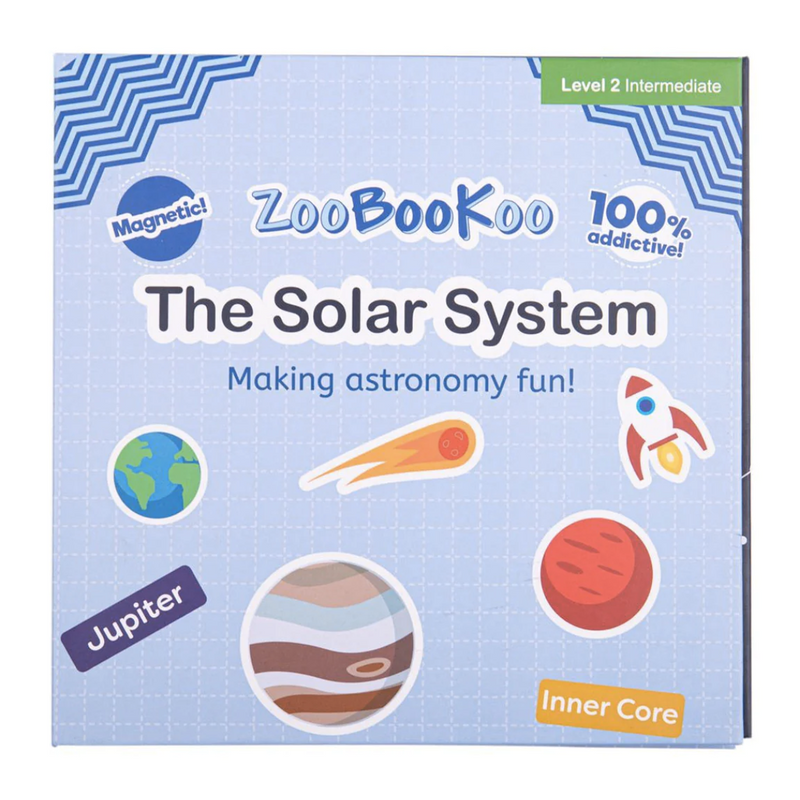 ZooBooKoo Solar System Magnetic Activity Interactive Book Early Science STEM Travel Toys Best Seller 5yrs+