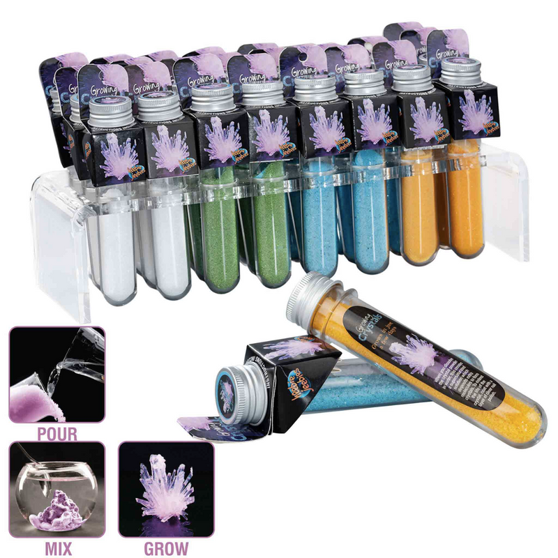 Growing Crystals Science Test Tube Each by Heebie Jeebies Best Seller Early Science STEM Toys Most Loved in Store 5yrs+