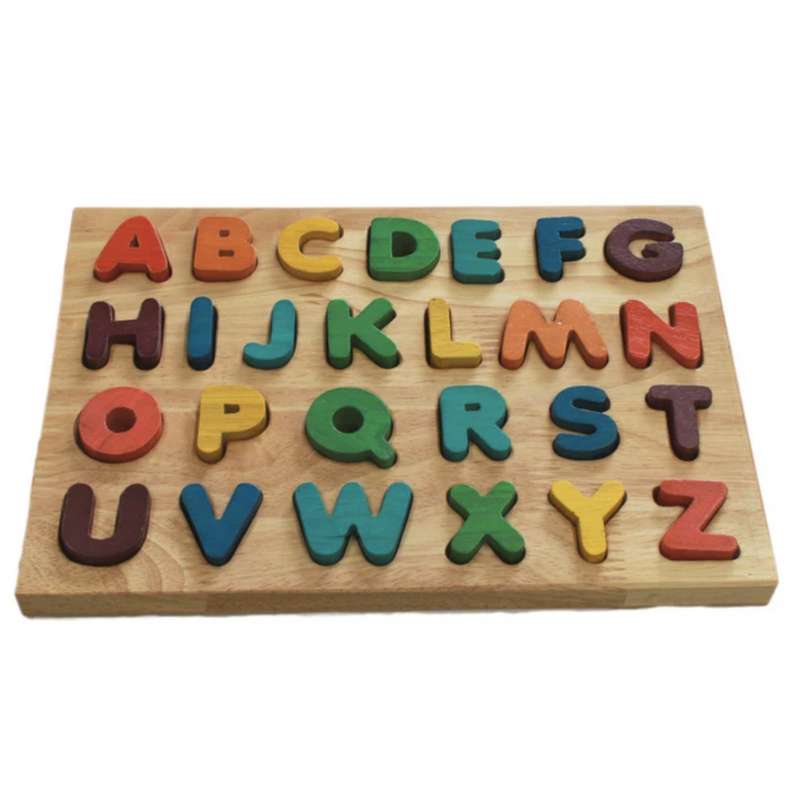 Qtoys Rainbow Capital Letter Puzzle Early Literacy Cognitive Developmental Toys for Toddlers 2yrs+